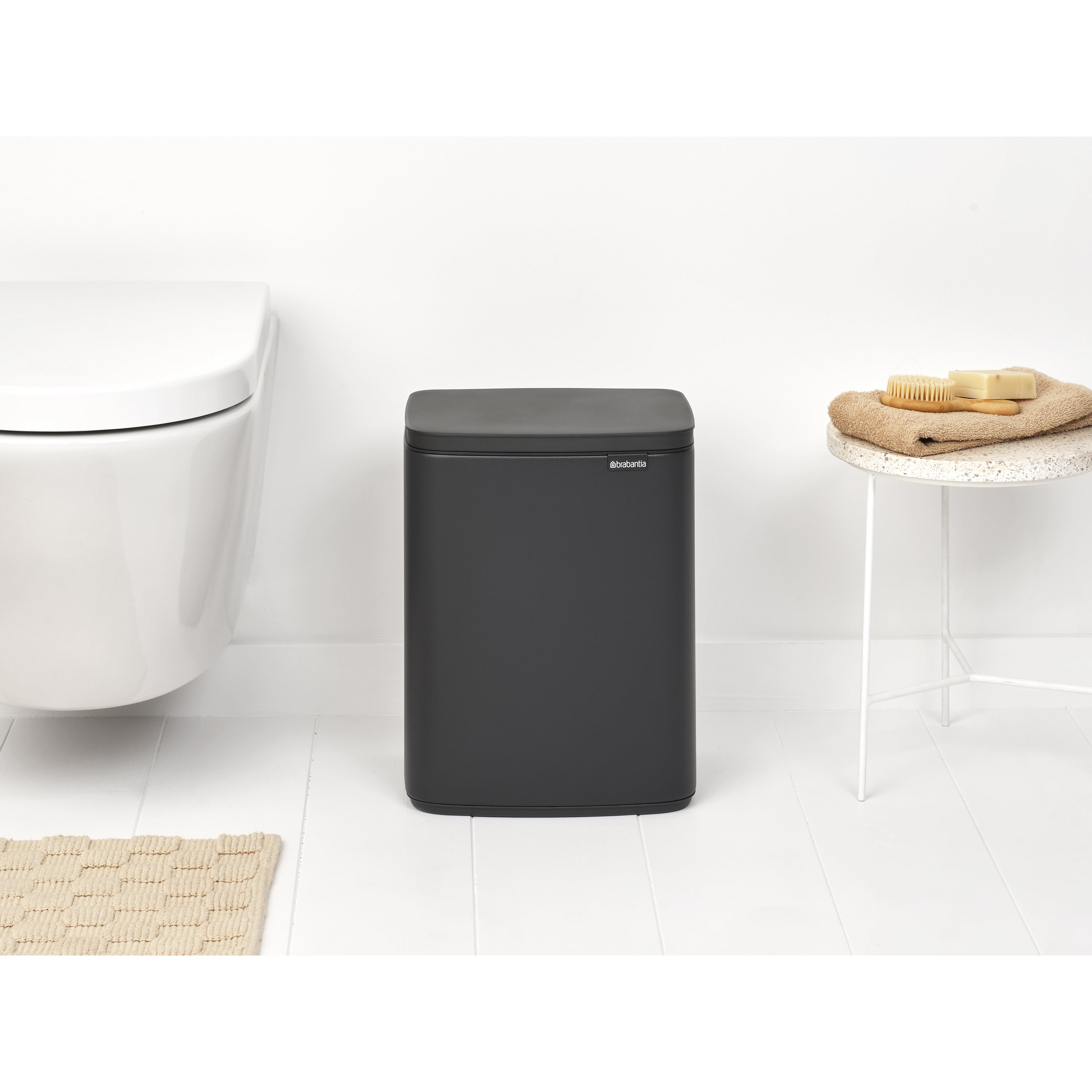 Brabantia Bo Prullenbak 12 L - Mineral Infinite Grey