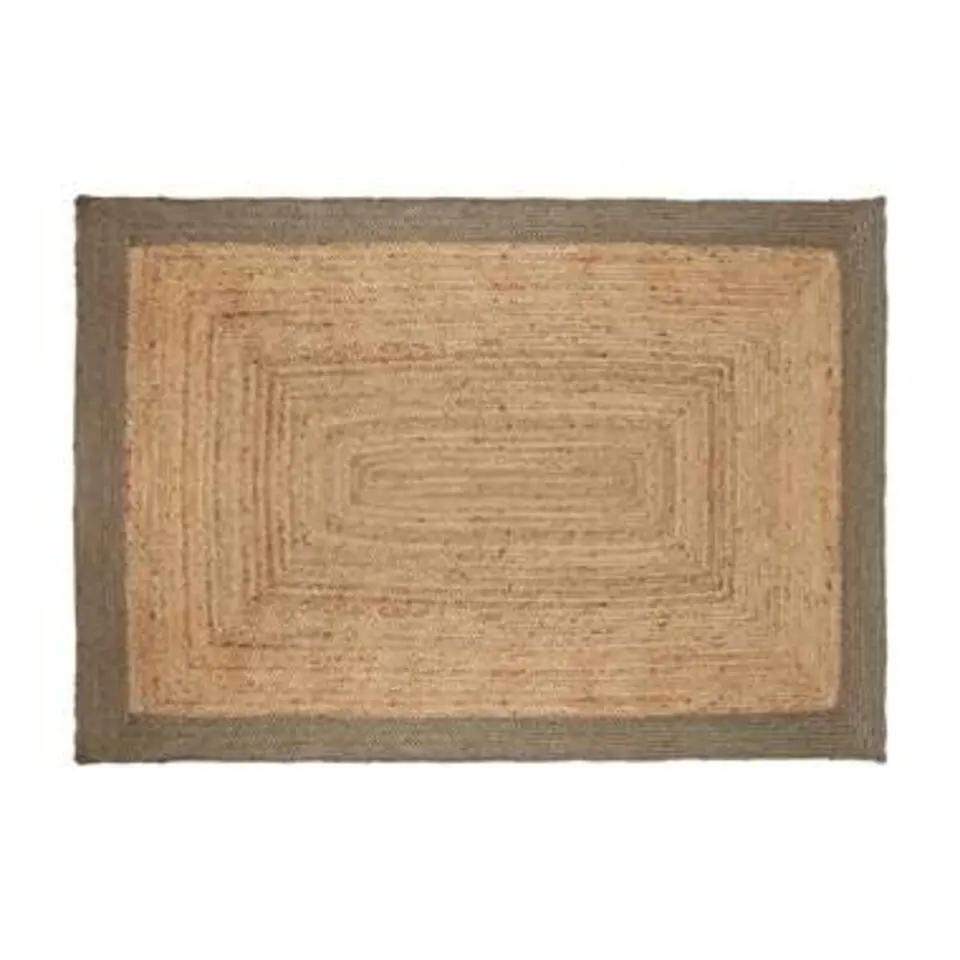 Eva Interieur Vloerkleed Jute - Naturel/Groen - 190x290