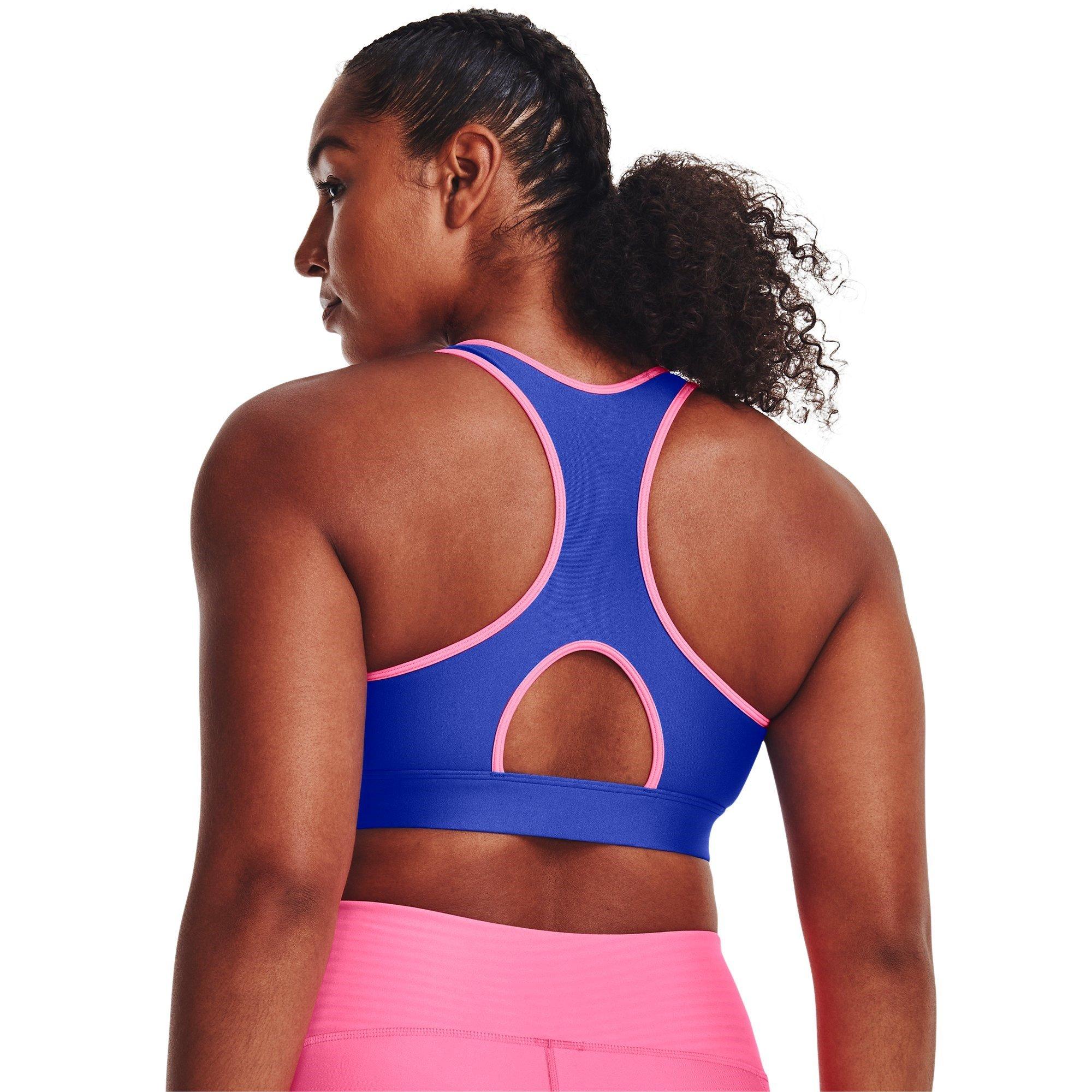 Under Armour UA HeatGear Armour Mid Padless Sports Bra Womens