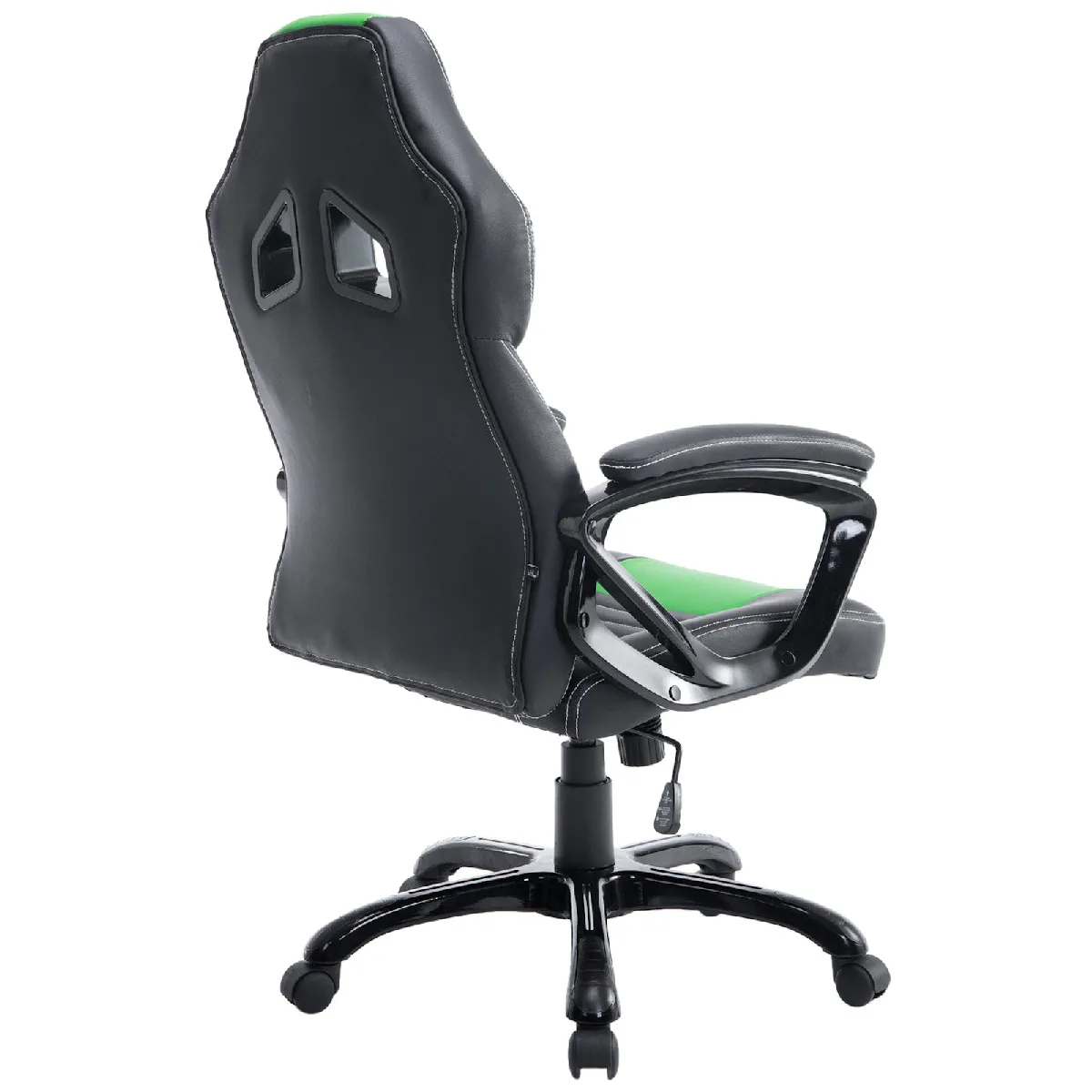 decoshop26 Fauteuil de Bureau Gaming - Noir/Vert