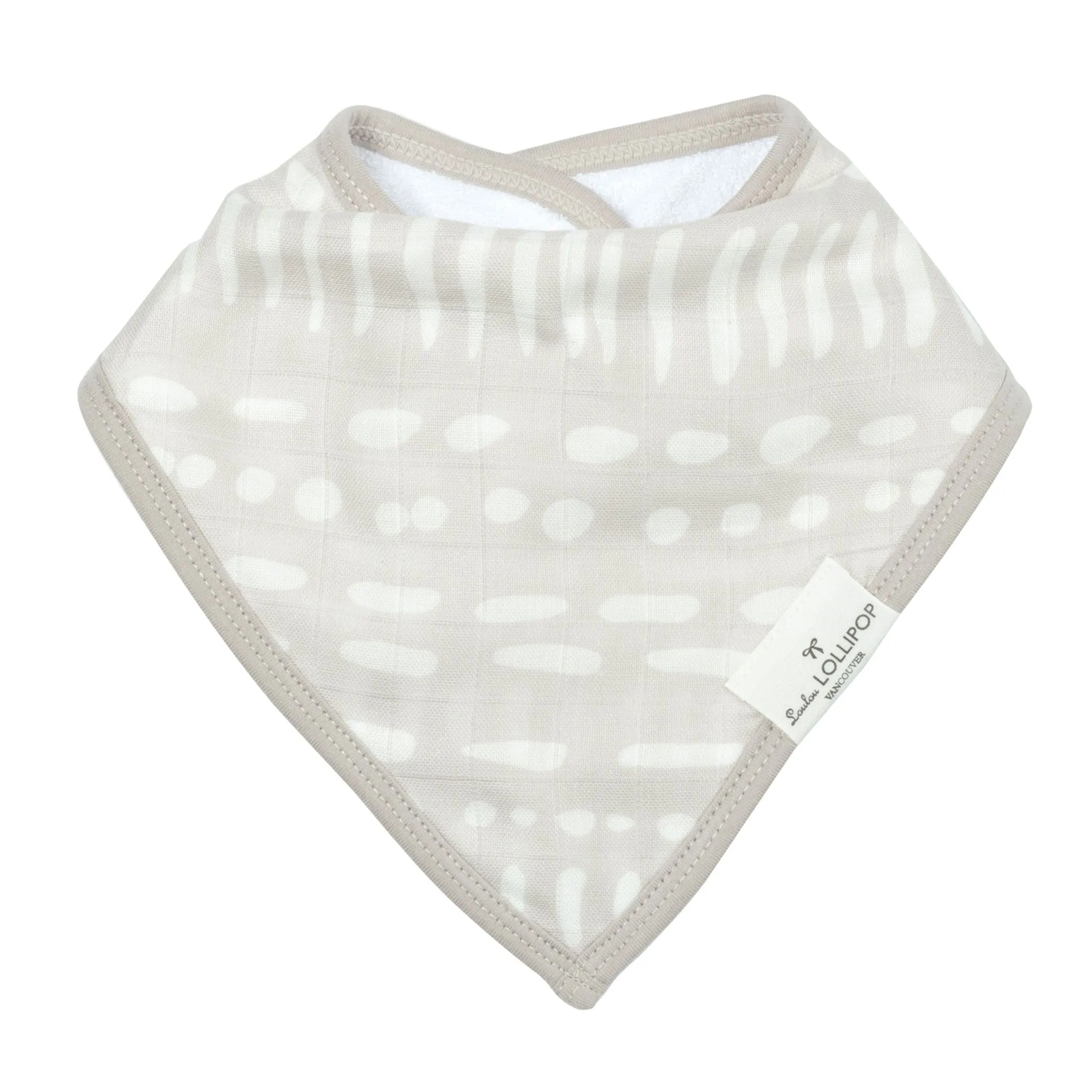 Loulou Lollipop Bavoirs Bandana Mousseline Paquet de 2 - Baleines