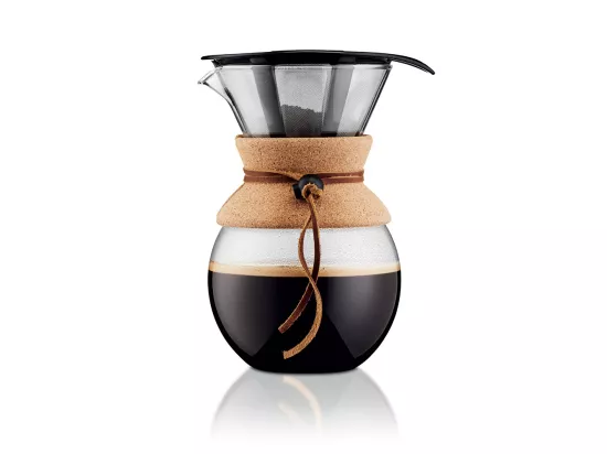 CAFETIERE POUR OVER FILTRE INOX 8T 1L