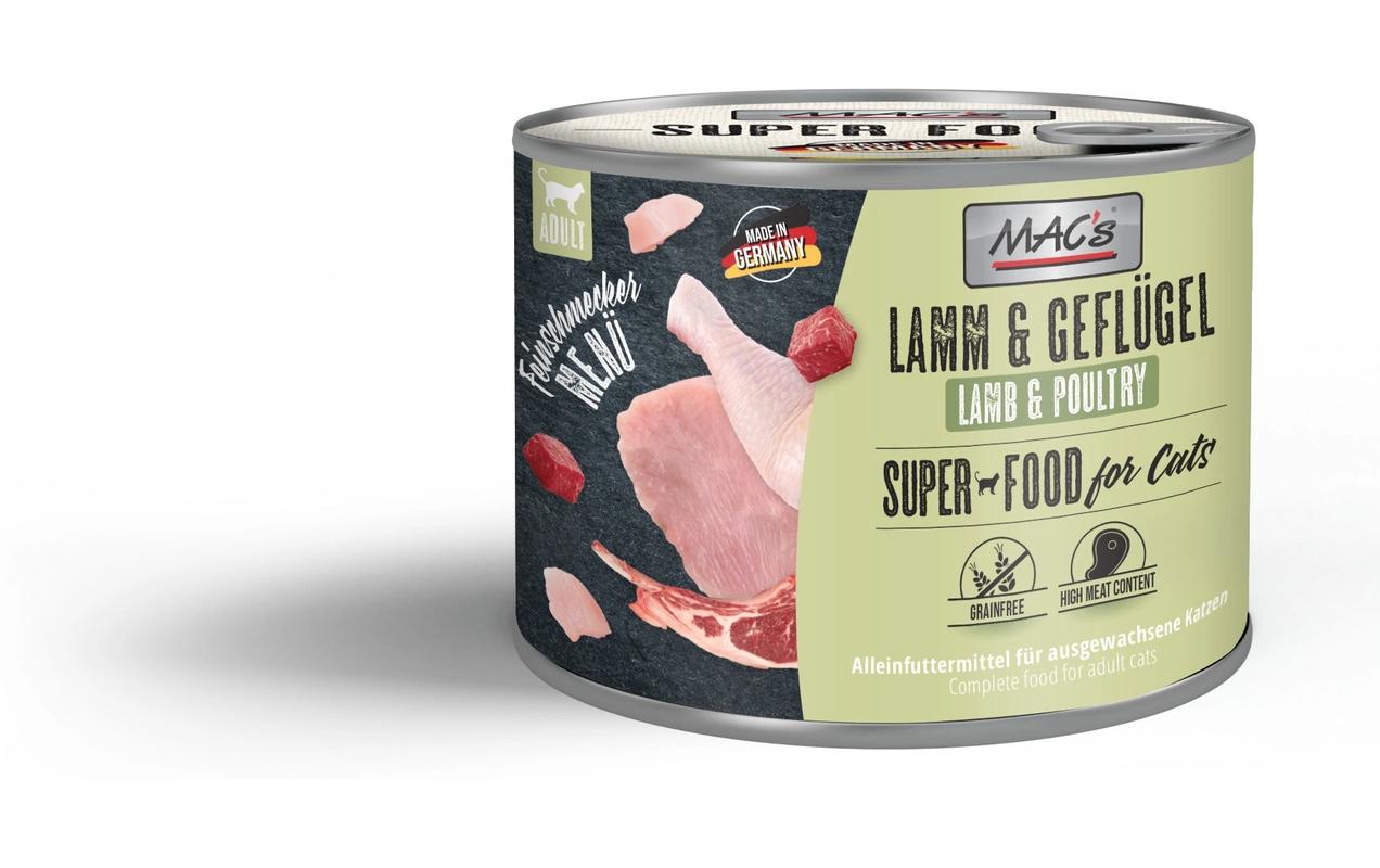 Nassfutter Feinschmecker Menü Lamm und Geflügel 200 gAlleinfuttermittel für ausgewachsene Katzen