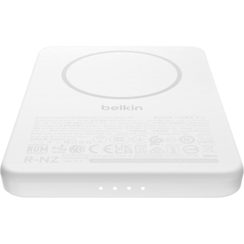 Belkin BPD010hqWH 5000 mAh Recharge sans fil Blanc