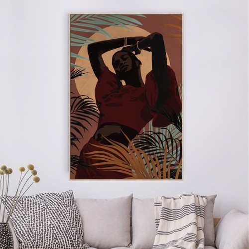 Signes Grimalt - Cuadro Africana Marrón