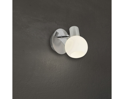 Wandlamp, 1-lichts, Ø 11 cm, Tiara ijzer/wit