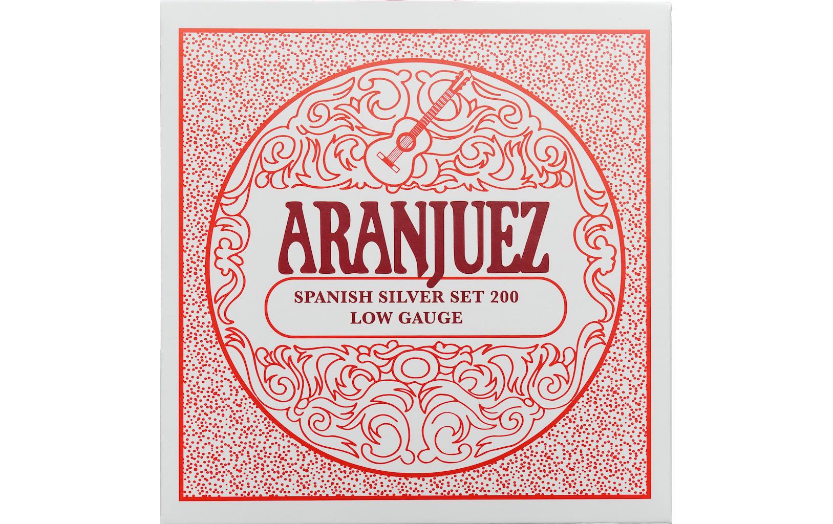 Gitarrensaiten Spanish Silver 200 – Low GaugeNylonsaitensatz für klassische Gitarre und Flamenco-Musik