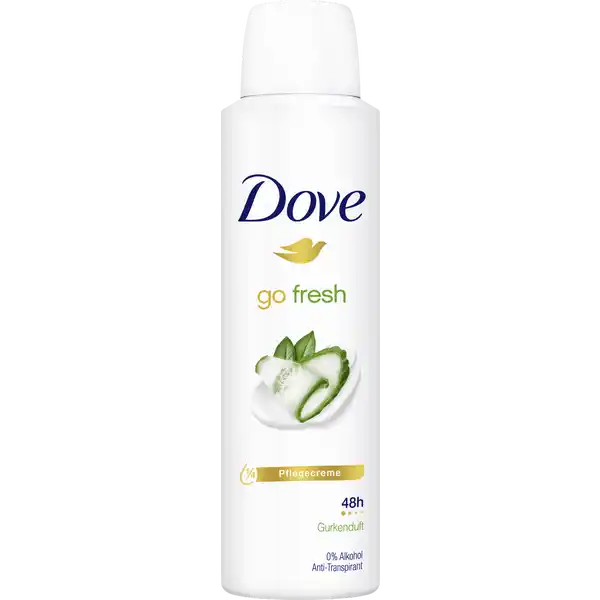 Anti-Transpirant Spray go fresh mit Gurkenduft