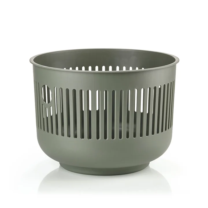 Zone Denmark - Ume Wäschekorb, H 29 cm, olivgrün (ohne Deckel)