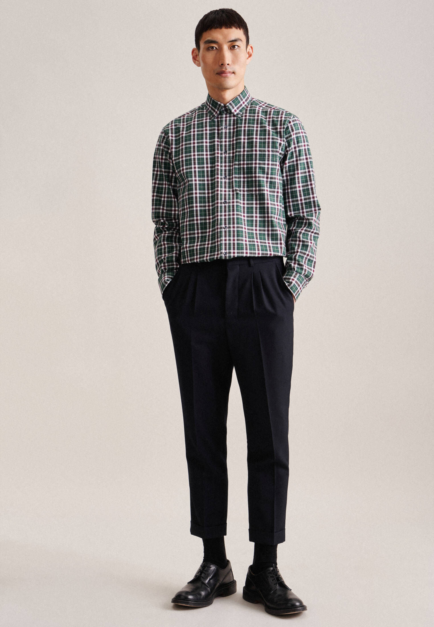 Seidensticker| Herren Flanellhemd Regular