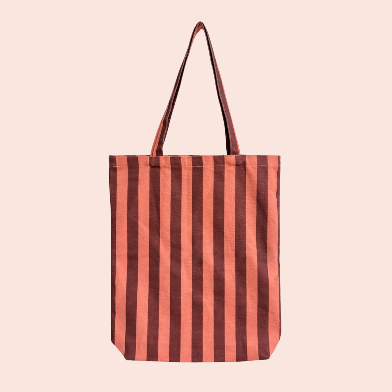 Tas Katoen stripes/sweet pink plum