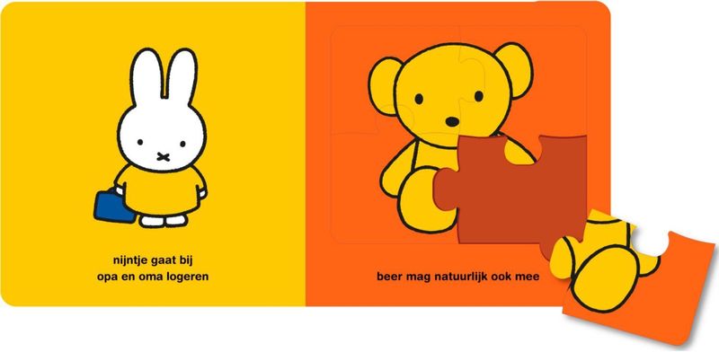 Puzzelboek - Kleurige Prenten - 6 Puzzels - Stevige Stukken