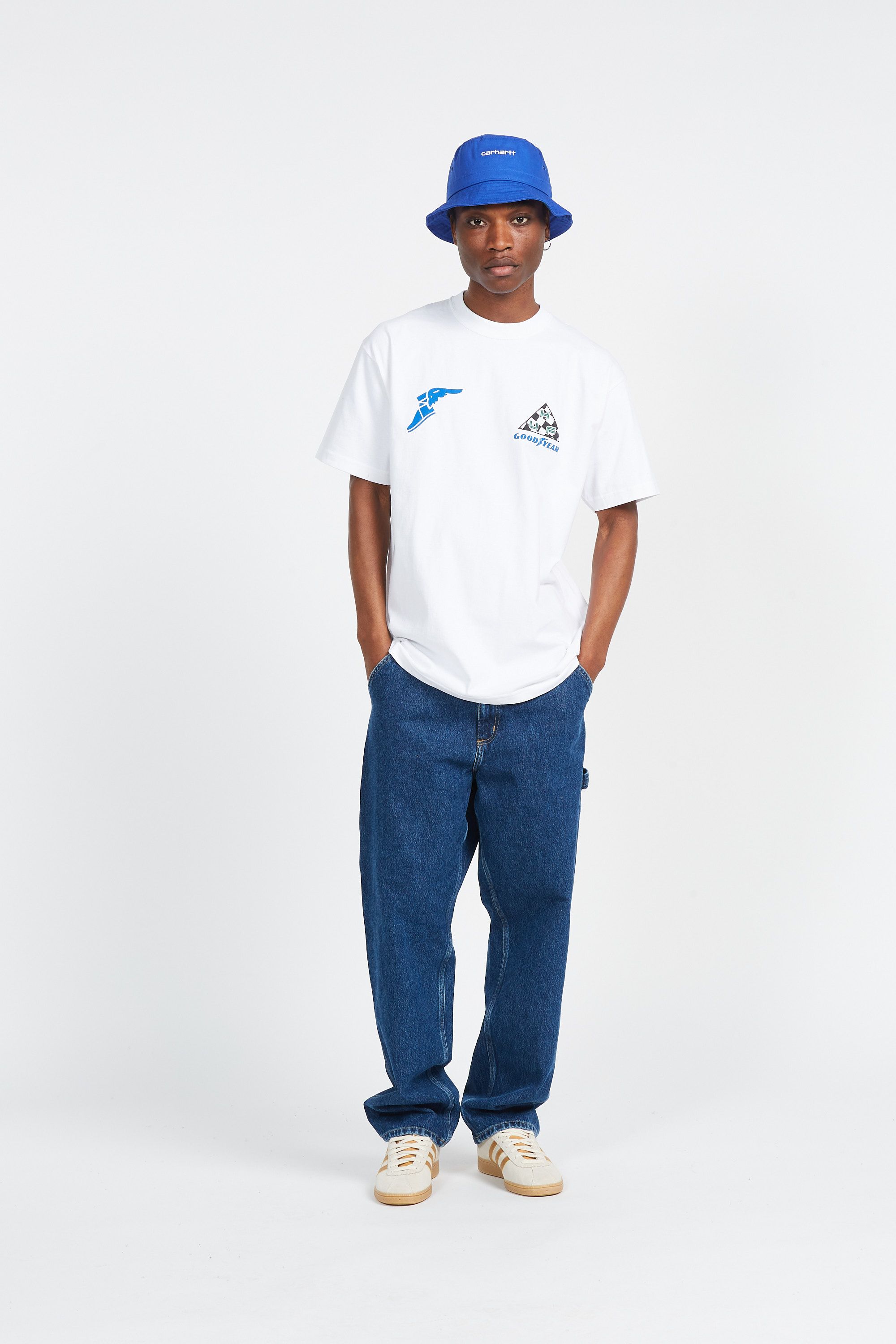 HUF t-shirt GRAND PRIX Blanc