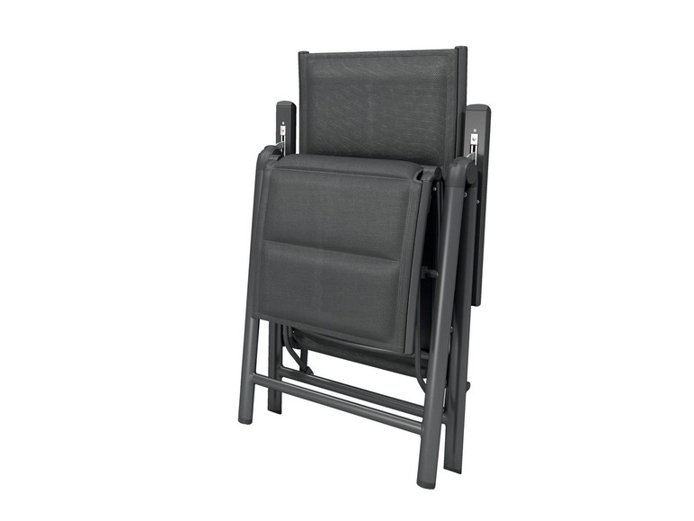 Aluminium relaxstoel antraciet