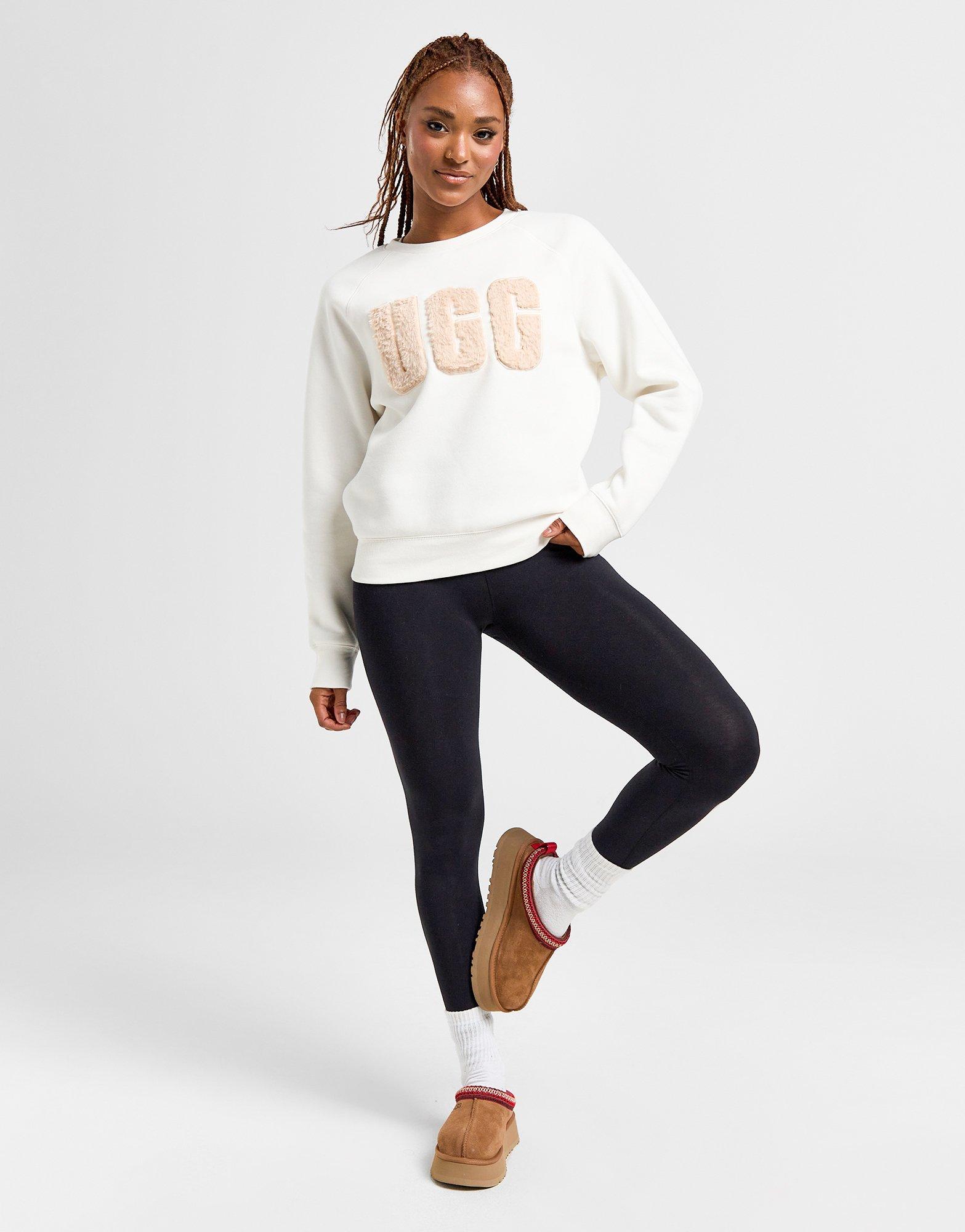 UGG Sweatshirt Fuzzy Logo Crew Femme
