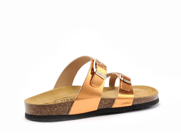 Plakton mules et sabots plats femme bombay 181032 orange