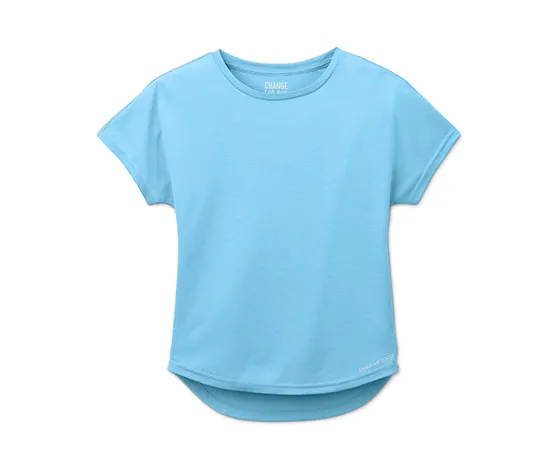 3 Mädchen-Funktionsshirts mit recyceltem Material