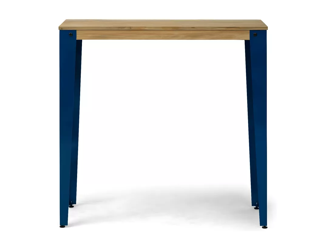 Table Mange debout Lunds 60X100x110cm Bleu-Vieilli. Box Furniture