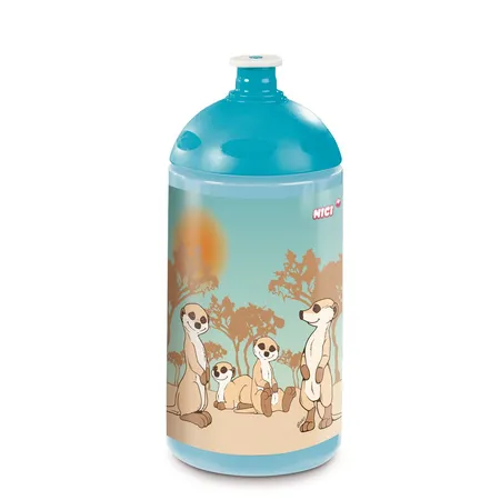 NICI Trinkflasche Erdmännchen-Familie
