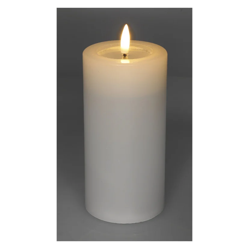 Kubbelys med flakkende flamme LED 15 cm