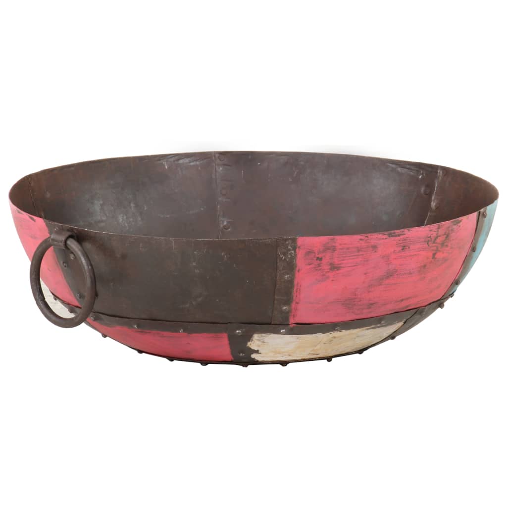 Foyer rustique coloré ø 60 cm fer