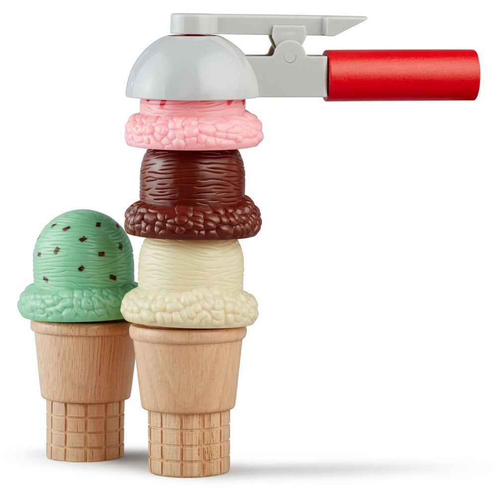 Køb Melissa & Doug Multifarvet Legetøj Scoop & Stack Ice Cream Cone Playset
