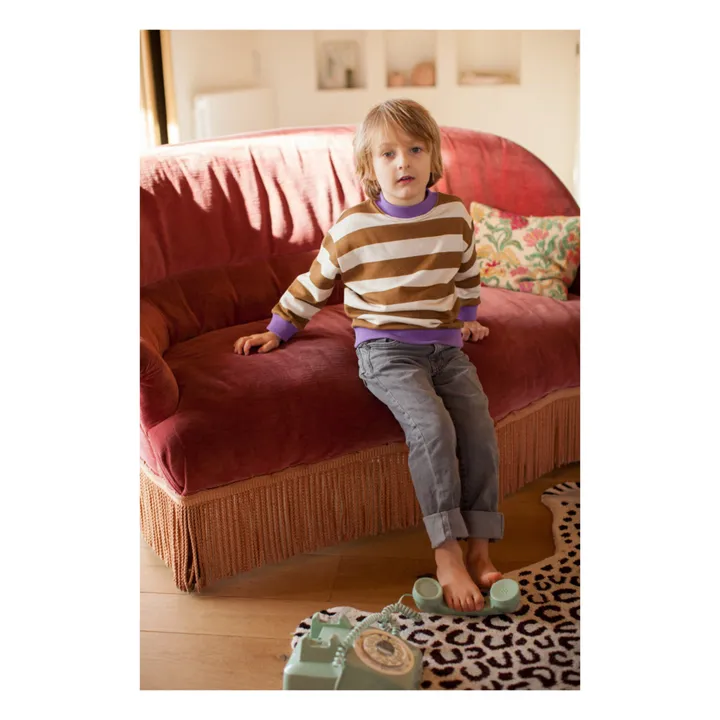 Marlot Paris Sweat Rayé Poppy | Camel