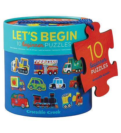 Crocodile Creek Puzzlespiel - 10 st. - Fahrzeuge