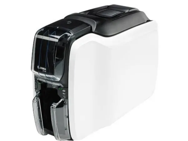 Zebra ZC100 - Plastikkortprinter - farve - blæksubliminering/termisk transfer - CR-80 Card (85.6 x 54 mm) - 300 dpi - op til 700 kort/time (mono) / op til 150 kort/time (farve) - kapacitet: 100 kort - USB 2.0