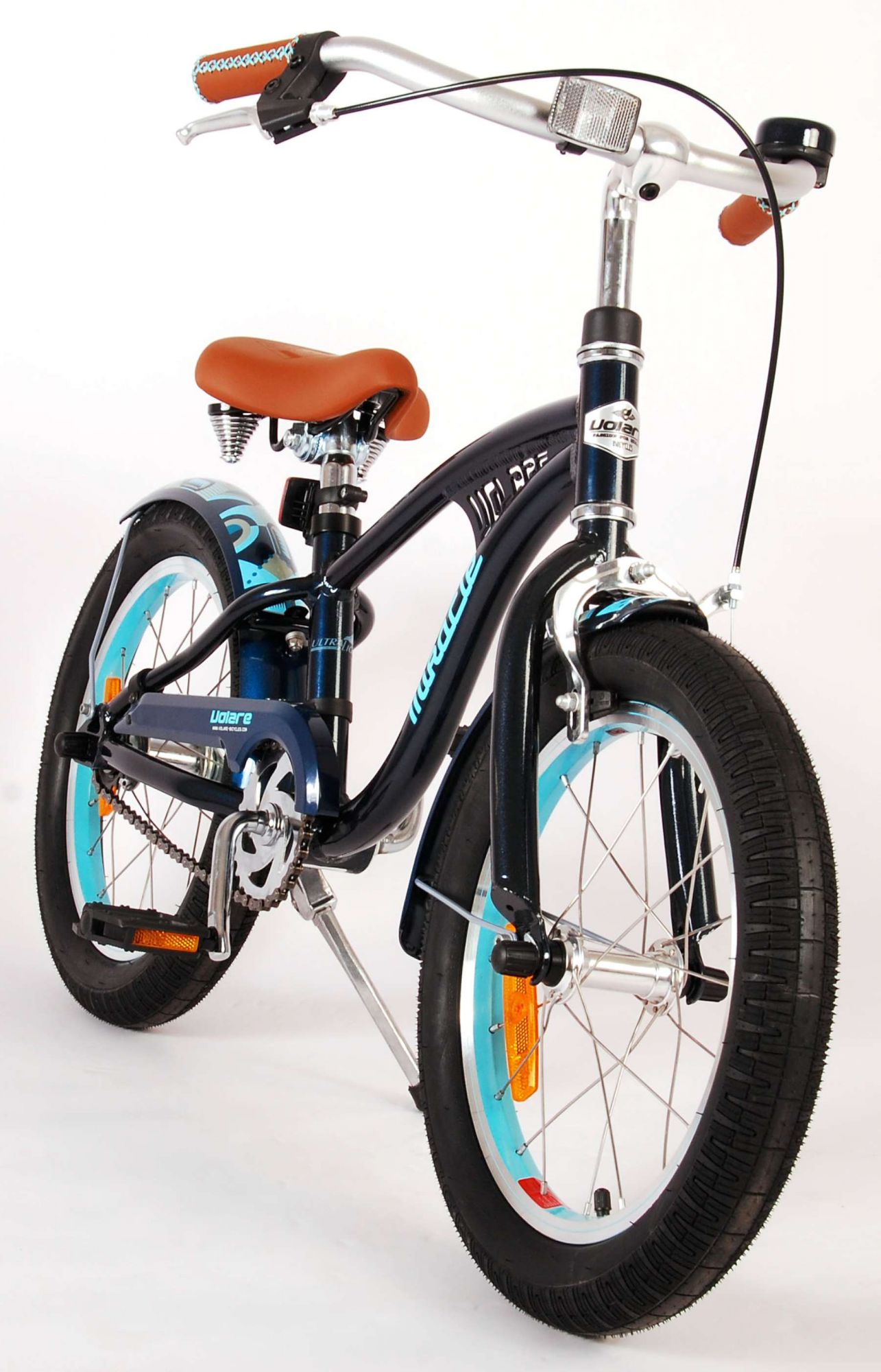 TPFSports Miracle Cruiser Kinderfahrrad - Jungen - 16 Zoll - Rücktritt + Handbremse - Matt/Blau