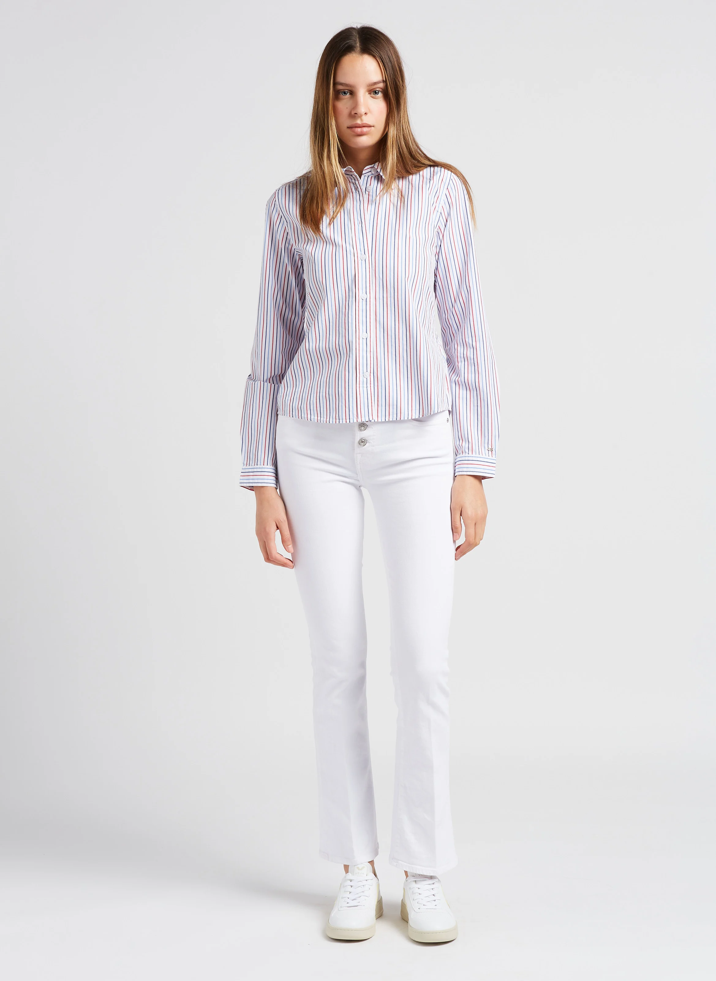 Jean bootcut stretch | Blanc