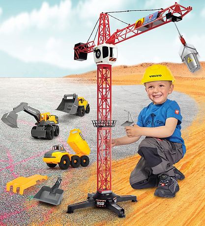 Dickie Toys Kran m. Volvo Bygges?t - 100 cm
