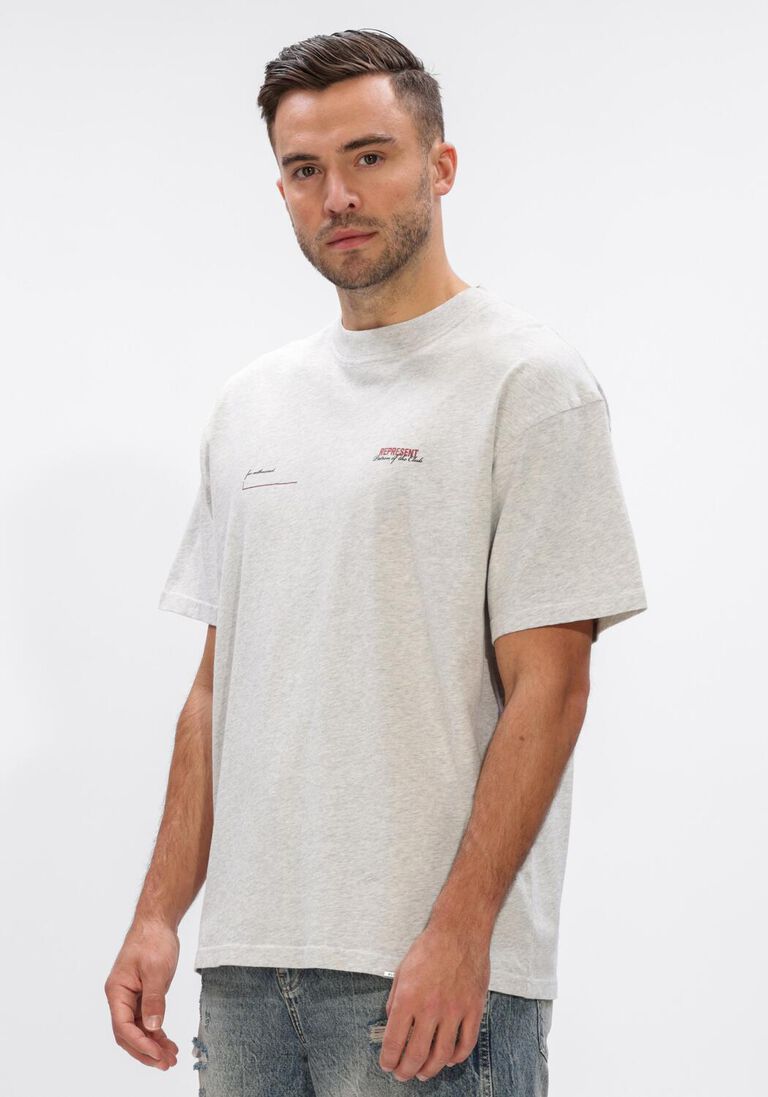 grijze represent t-shirt patron of the club t-shirt