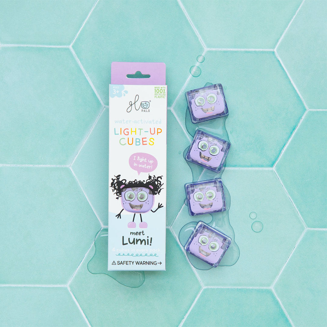 Glo pals lichtblokjes - lumi - 4st