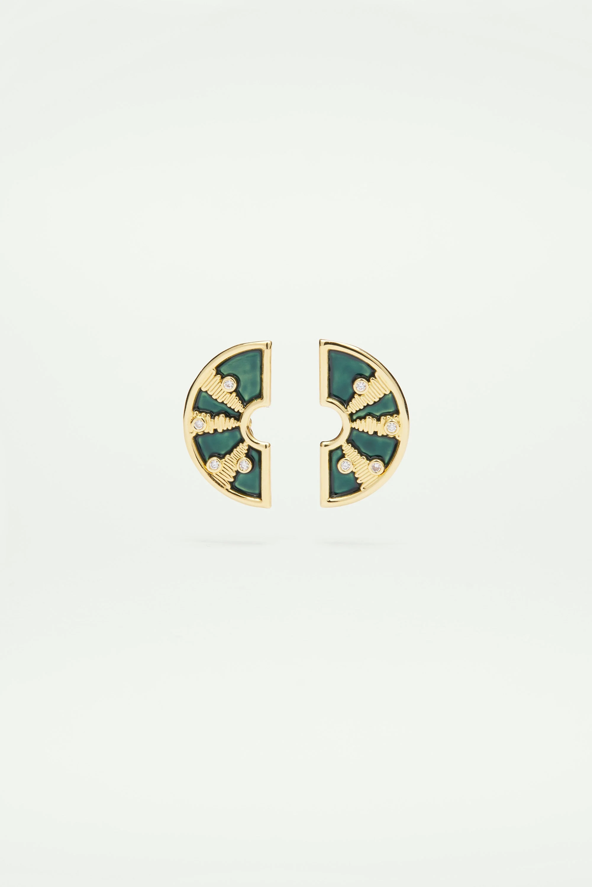 Boucles d'oreilles tiges reflets de lumière | Bleu