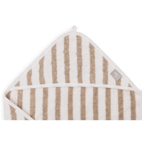 Cape de bain éponge 75x75cm Basic stripe - Olive green - JOLLEIN