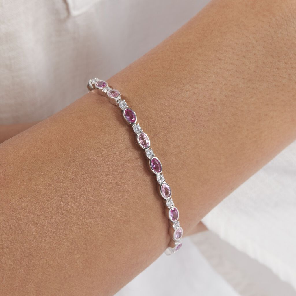 Bracelet Brielle Argent Blanc Oxyde De Zirconium