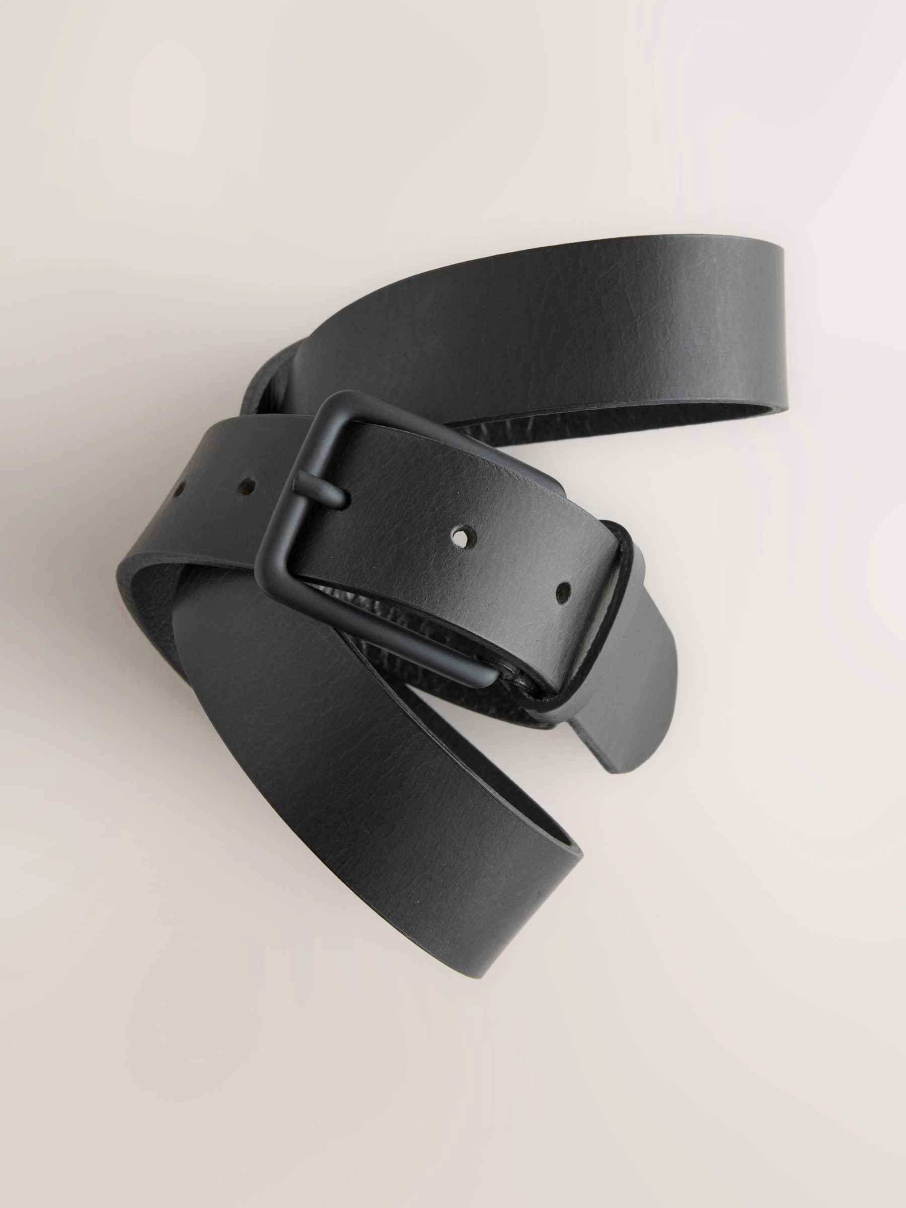 Zwart - Casual leren riem