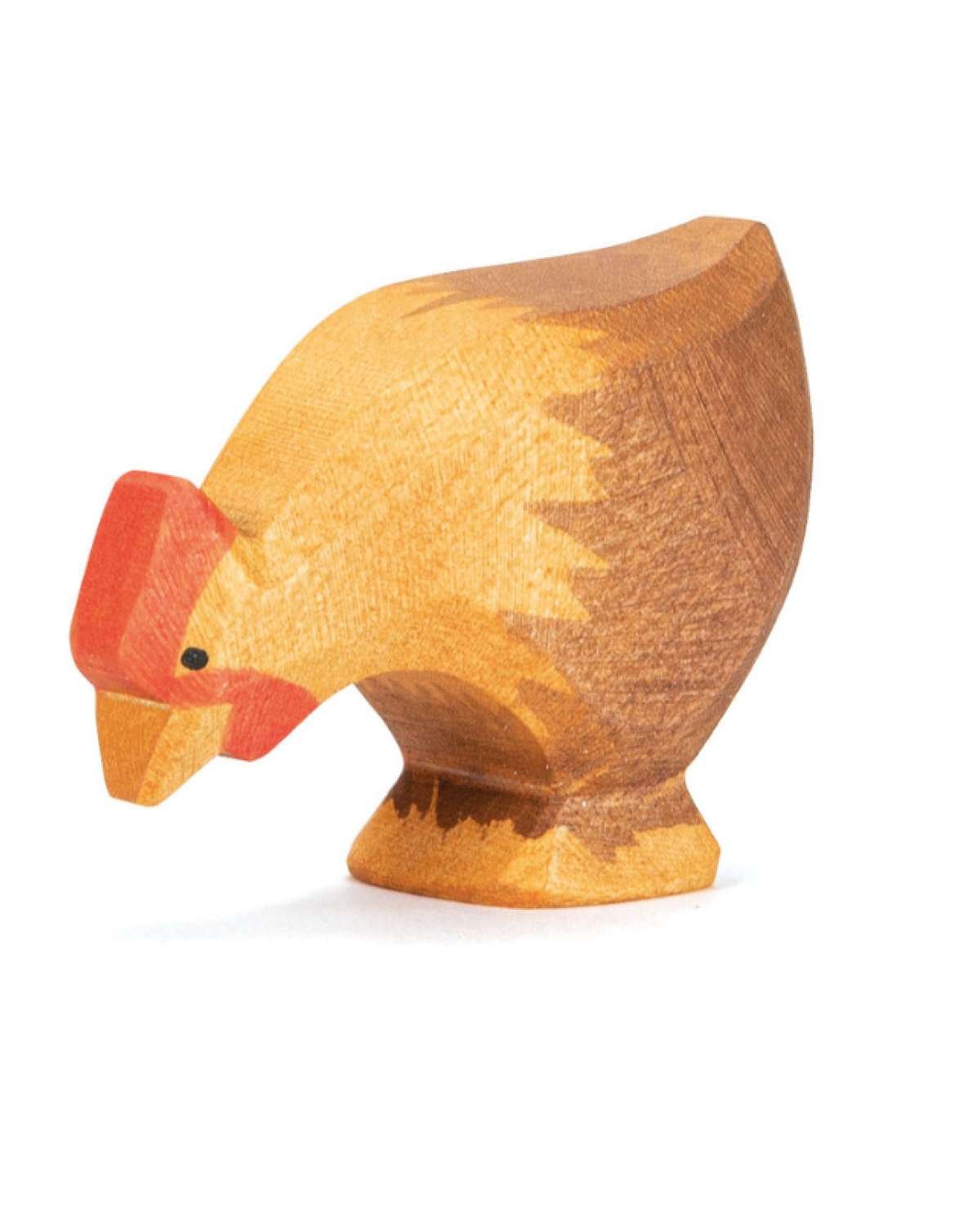 Høne – Håndlaget Trefigur | Bondegård Leke