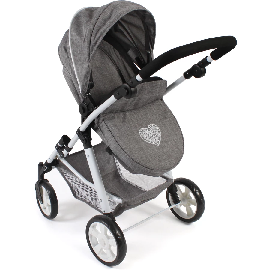 BAYER CHIC 2000 Kombi-Puppenwagen Nele, jeans grau