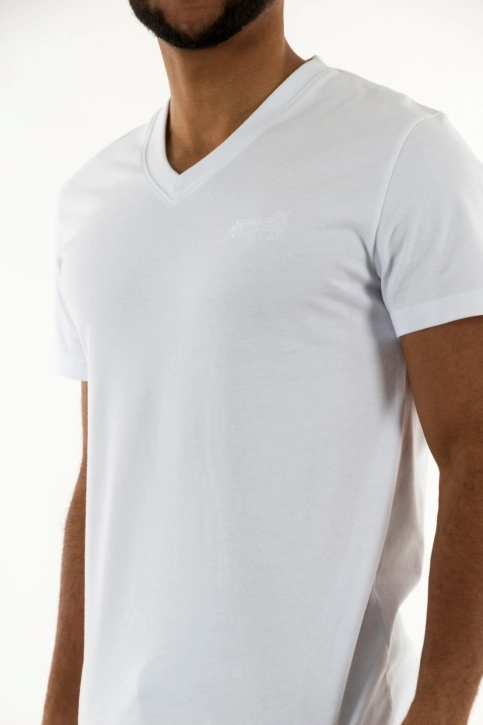 Tee shirt superdry essential logo emb vee 01c optic