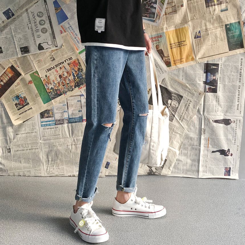 POSI - Versleten rechte jeans