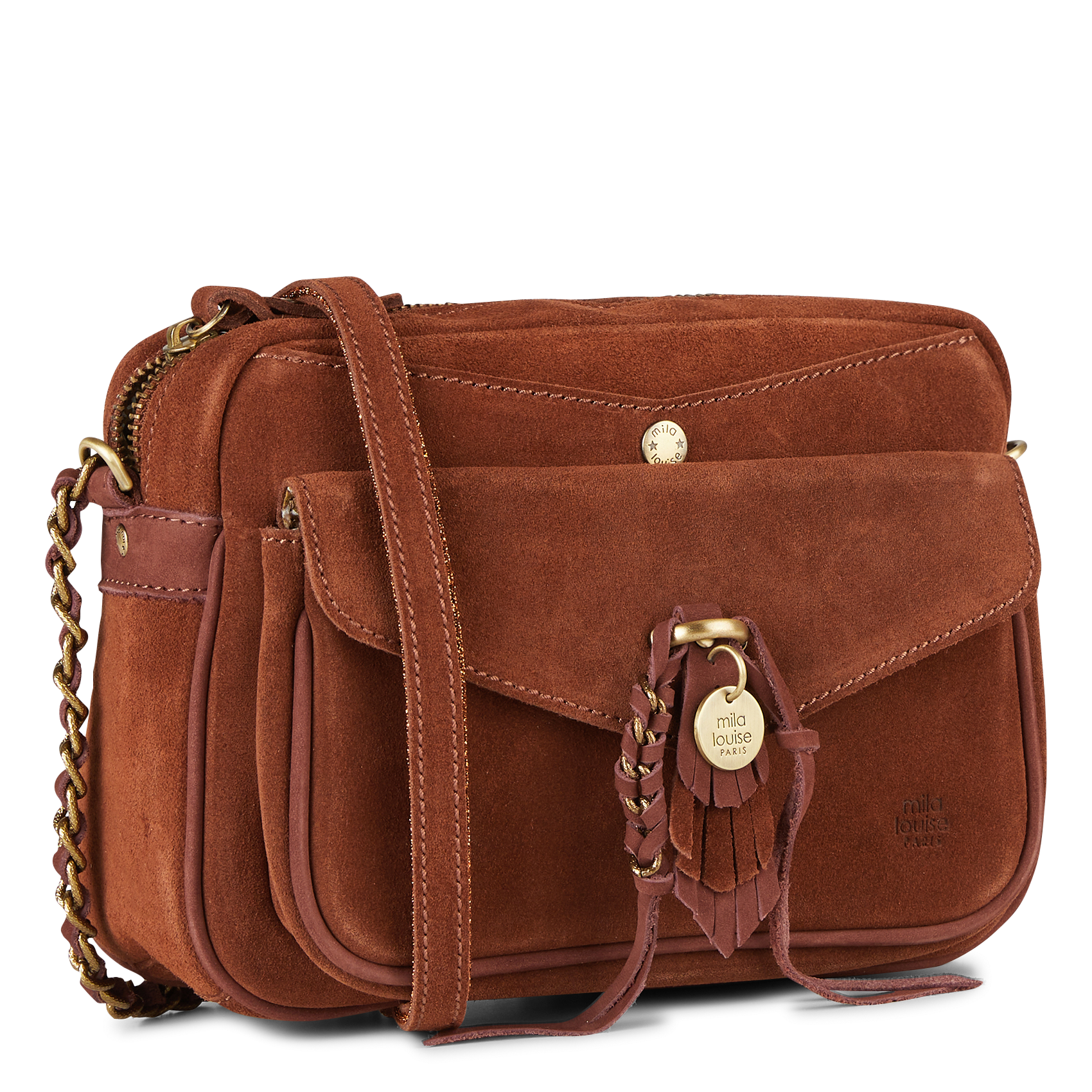 ORELIA - Sac trotter en cuir| Marron