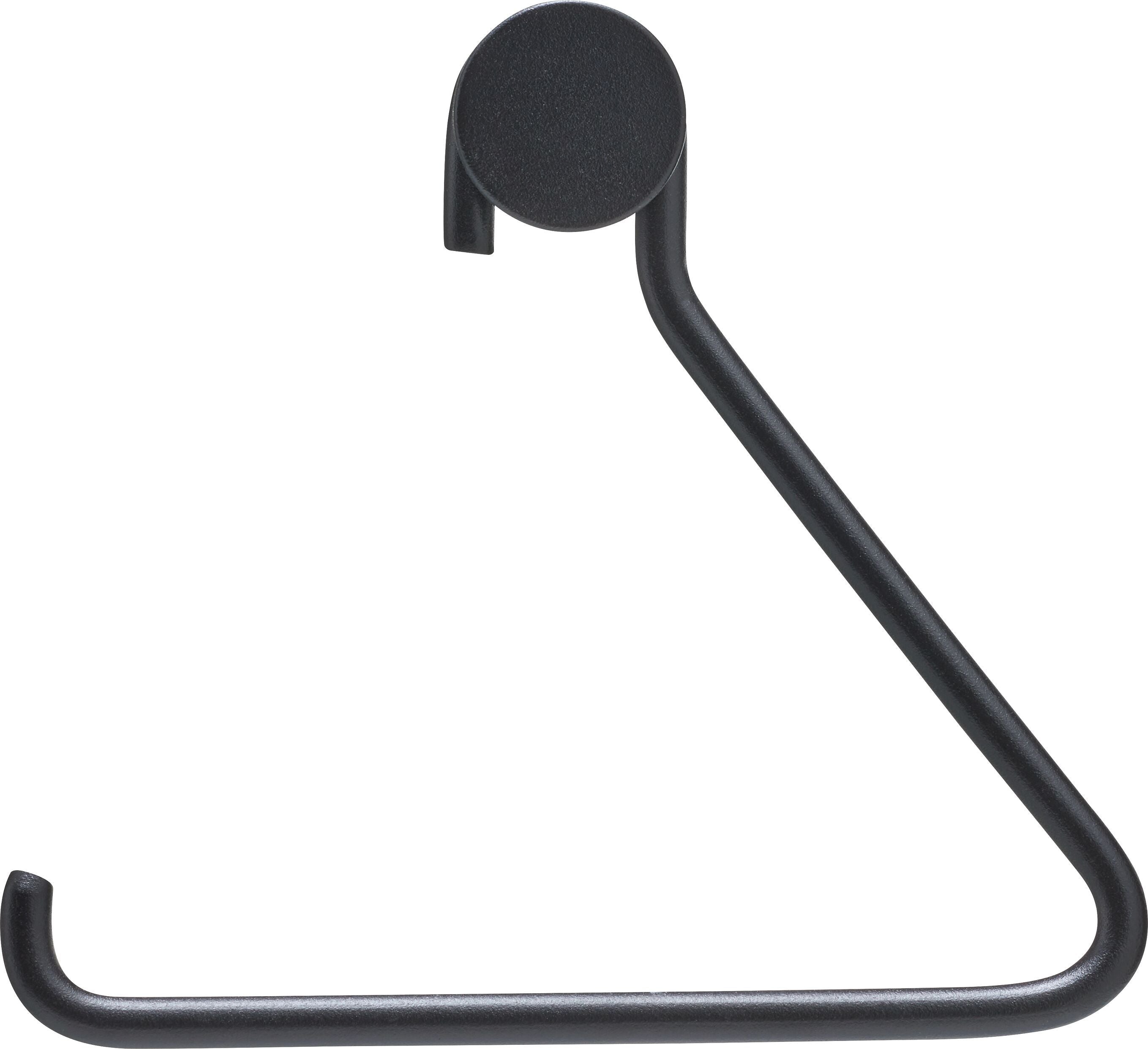 YOMMA Handtuchhalter sz 16.2x5.1x14.8cm - Schwarz / B: 16.2 cm x T: 5.1 cm x H: 14.8 cm