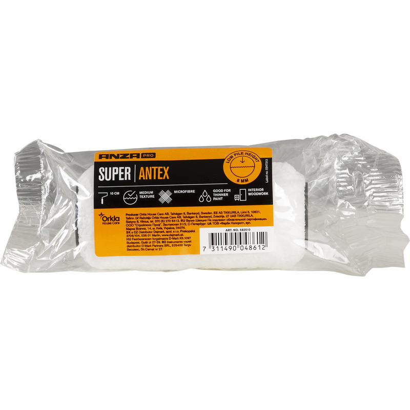 Anza Pro Midi Antex microvezel verfroller acryl 10cm