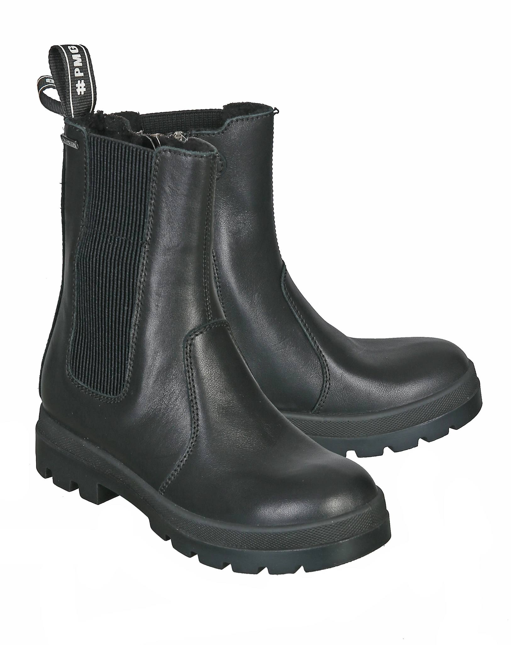 Chelsea-Boots POKGT ROCKY gefüttert in schwarz
