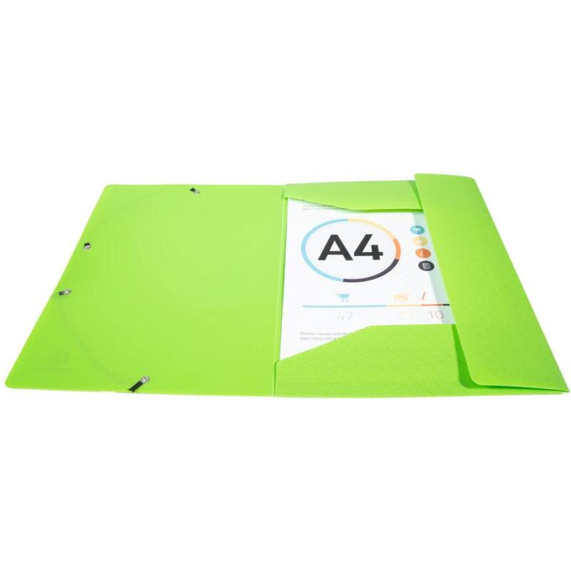 Chemise 3 rabats à élastiques polypropylène 7/10e Forever PP - A4 - Vert anis
