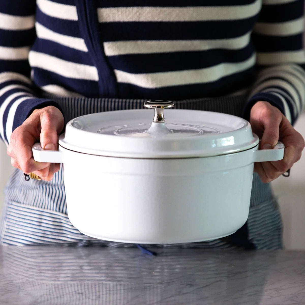 Staub braadpan La Cocotte Puur wit