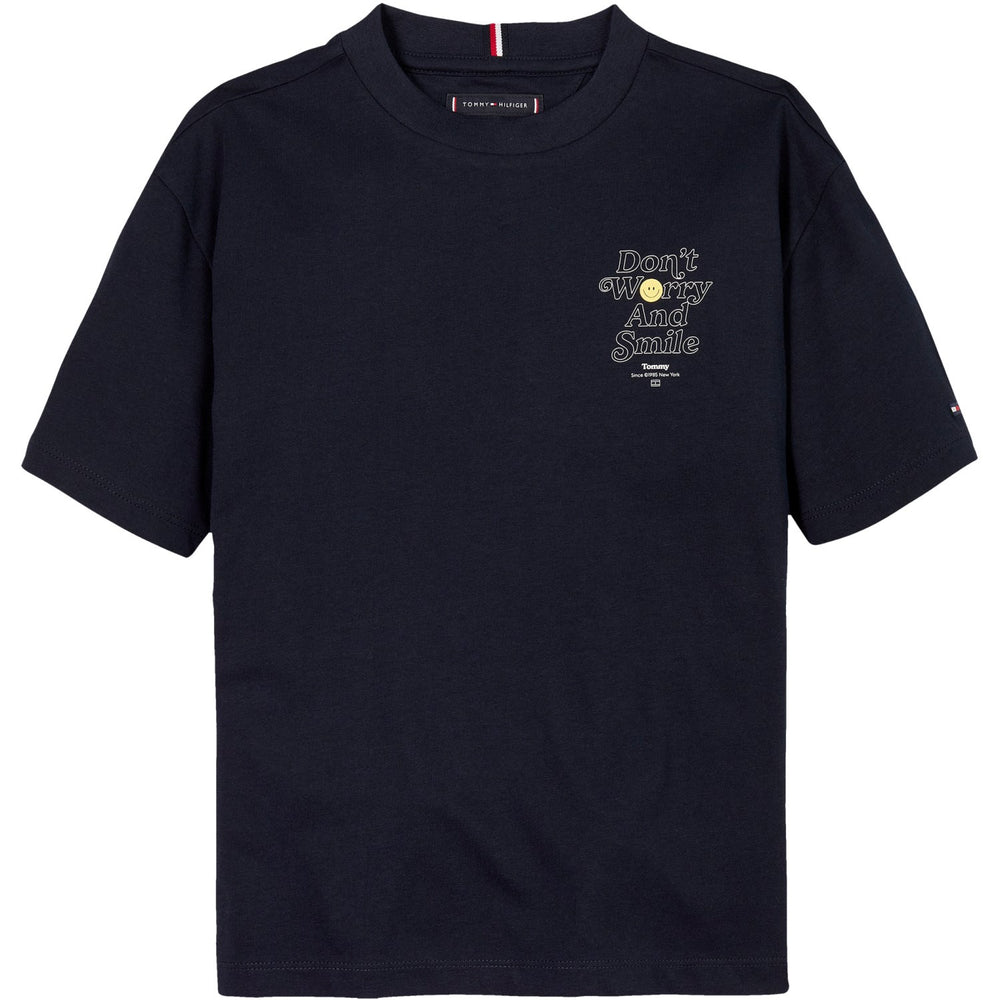 Køb Tommy Hilfiger Dark Night Navy Fun Graphic T-Shirt