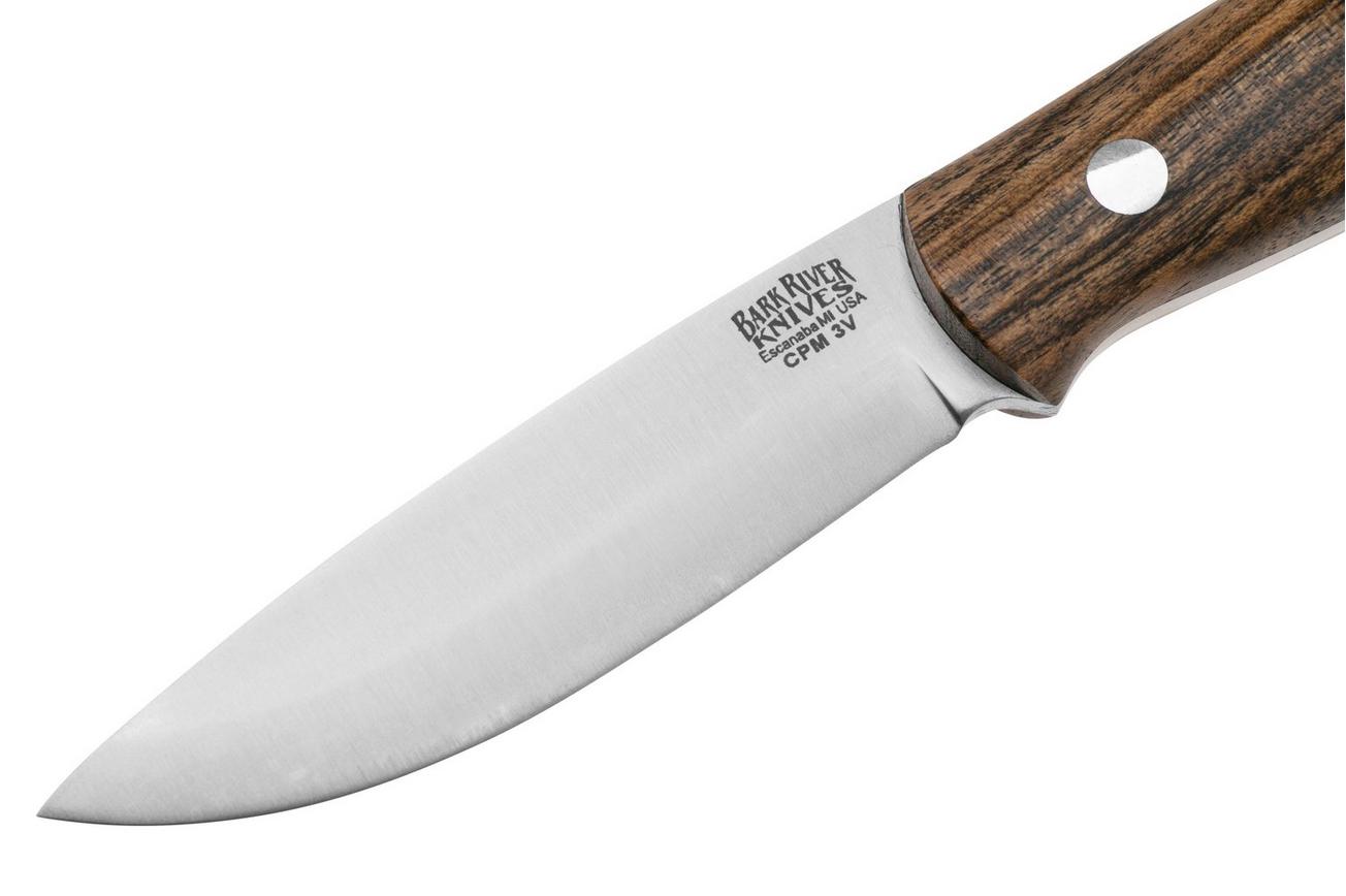 Bark River Bushcrafter 1 LT, CPM 3V Bocote Wood, bushcraftmes